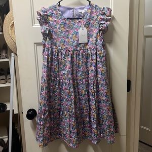 Purple Floral Babydoll Dress